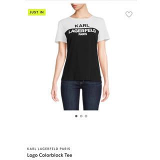 เสื้อยืด KARL LAGERFELD PARIS Logo Colorblock Tee