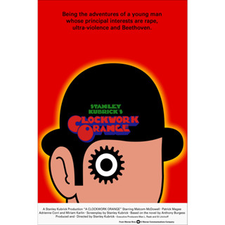 โปสเตอร์หนัง A Clockwork Orange 1971 Movie Poster โปสเตอร์ติดผนัง ของแต่งบ้าน รูปติดห้อง ของตกแต่งห้องนอน ร้านคนไทย