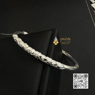 กำไลเงินแท้99.9% เงินสุโขทัย งานขึ้นมือ