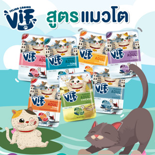 [48 ซอง] Felina Canino VIF 75 g เฟลินา คานิโน วิฟ อาหารเปียกแมวแบบซอง