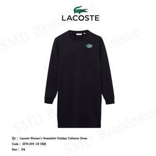 Lacoste เดรสสเวตเตอร์หญิง รุ่น Lacoste Womens Sweatshirt Holiday Collector Dress Code: EF9109 10 HDE