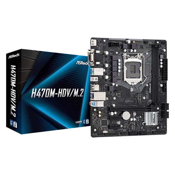 H470M-HDV / M.2 เมนบอร์ด Asrock มือสอง มีประกันศูนย์