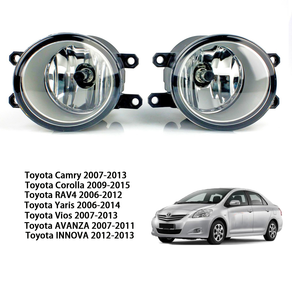 VIOS ไฟตัดหมอก ไฟสปอร์ตไลท์ โคมไฟหมอกไฟหน้ากันชนด้านหน้าfor TOYOTA VIOS 2007-2013(ไม่มีชุดสายไฟและสวิตช์)