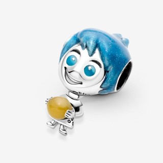 (พร้อมส่ง)*New*Pandora Disney Pixar Joy sterling silver charm with blue and glow in the dark enamel