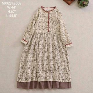 japanese styled long sleeves cotton dress แชกแขนยาวงานญี่ปุ่นผ้าคอตตอน