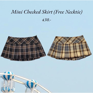 HH480🖤Mini Checked Skirt (430.-)