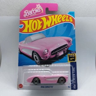 รถเหล็ก Hotwheels 1956 CORVETTE Barbie The Movie (ib45)