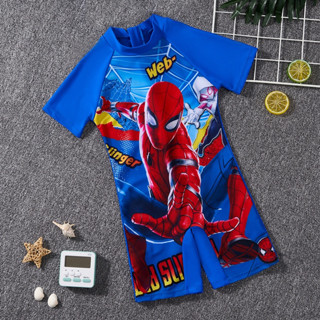 ICE SWEET ชุดว่ายน้ำเด็กผู้ชาย นสไปเดอร์แมน ชุดว่ายน้ำวันพีซ…