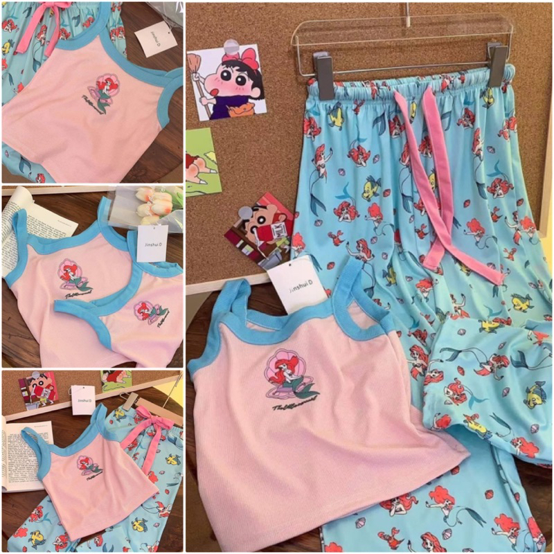 พร้อมส่ง ชุดเซตคู่แม่ลูก Littele Mermaid ลิตเติ้ลเมอร์เมด เจ้าหญิงแอเรียลน่ารักมากๆจ้า