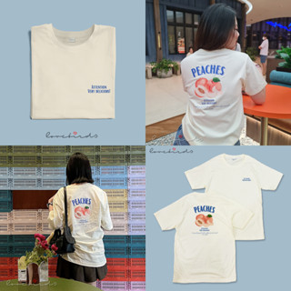 PEACHES Tee เสื้อยืดUnisex เสื้อโอเวอร์ไซส์