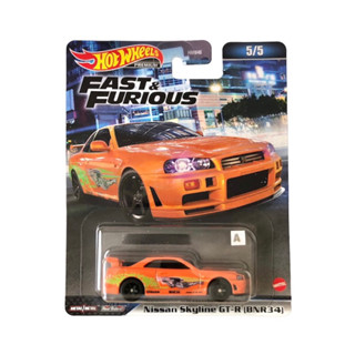 [แพ็คยับ] Hot Wheels Fast &amp; Furious Premium Nissan Skyline GT-R (BNR34)