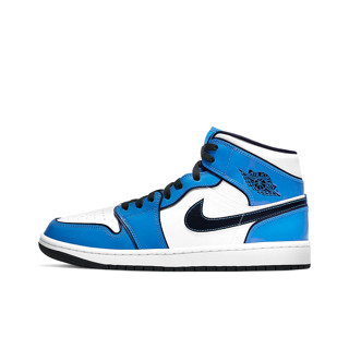 AJ 1 mid se "signal blue" "white blue"