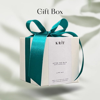 เคอาร์-อิท Gift box เทียนหอม ไขถั่วเหลือง 100% พร้อมกล่องผูกโบว์ เขียนข้อความ (ได้ทั้งกล่องและเทียนหอม)