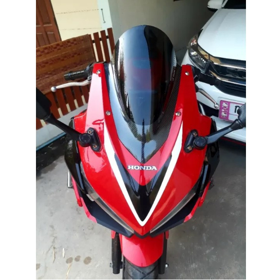 ชิวหน้า HONDA CBR500R ปี 2019-2022 สีสโมคเคฟล่าอะคริลิคแท้หนา 3 มิล เลเซอร์เนียนลับขอบคมทุกชิ้นงาน-559 ราคา ถูกที่สุด ดีลบีเคเค แกลเลอรีภาพที่ 7