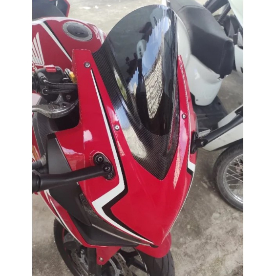 ชิวหน้า HONDA CBR500R ปี 2019-2022 สีสโมคเคฟล่าอะคริลิคแท้หนา 3 มิล เลเซอร์เนียนลับขอบคมทุกชิ้นงาน-559 ราคา ถูกที่สุด ดีลบีเคเค แกลเลอรีภาพที่ 9