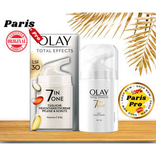 ต่อต้าน7 สัญญาณแห่งวัย Olay Total Effects Day Cream 7in1 Moisturizing Cream SPF 30 โอเลย์ 50 ml นำเข้าจากเยอรมัน