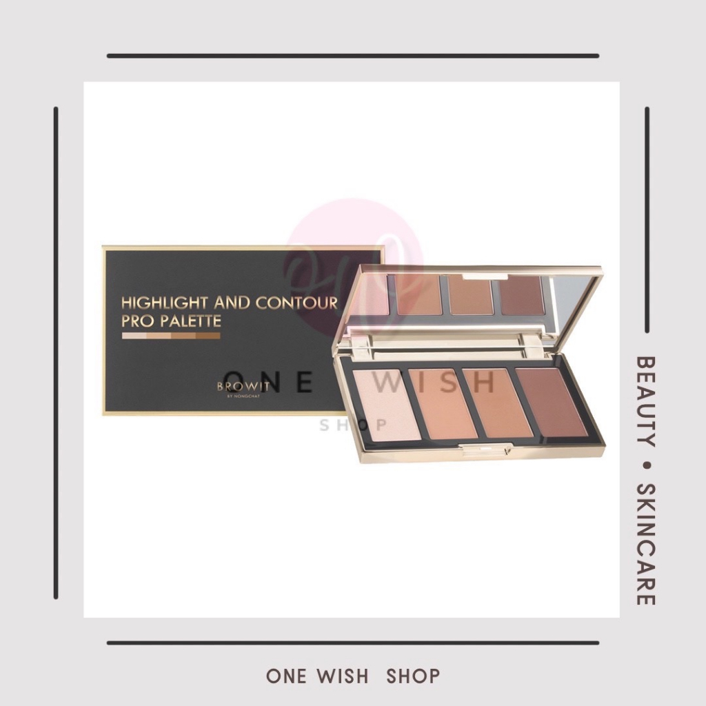 (3.5g.) บราวอิท ไฮไลท์ แอนด์ คอนทัวร์ พาเลท Browit Highlight & Contour Pro Palette