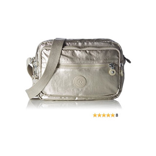 Kipling Deena Bp Silver Beige N มีตำหนิ ของใหม่เก่าเก็บ ด้านในเหลือง ห่วงหมอง
