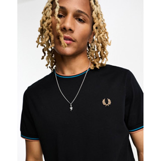 Fred Perry Twin Tipped T-Shirt in Black