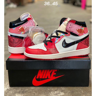 (พร้อมส่งงานเทียบแท้100%) AIR JORDAN 1 HIGH RETRO OG “NEXT CHAPTER” SPIDERMAN