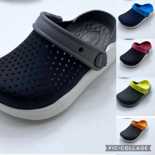 รองเท้าแตะลำลองแฟชั่น สำหรับเด็ก สไตล์ Crocs LiteRide Clog สุดฮิต น้ำหนักเบา ใส่สบาย พร้อมส่ง ไซส์ 25 - 36