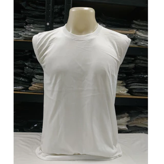 เสื้อแขนกุด สีขาว สีดำ ไซส์ S M L XL 2XL 3XL ทรงตรง ใส่ได้ทั้งผู้ชาย และ ผู้หญิง
