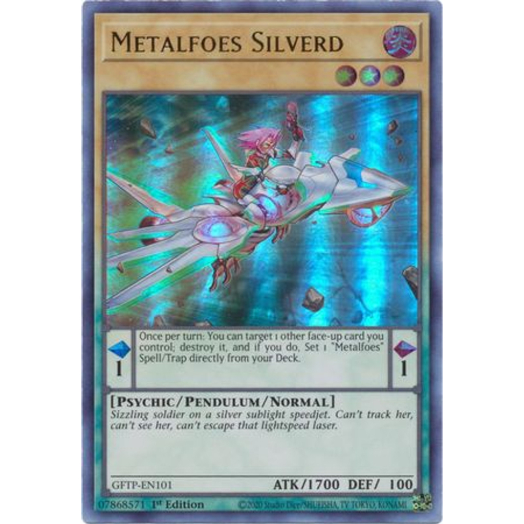 Metalfoes Silverd GFTP-EN101 Ultra Rare1st Edition YuGiOh
