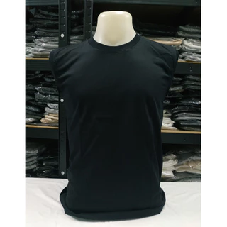 เสื้อแขนกุด สีขาว สีดำ ไซส์ S M L XL 2XL 3XL ทรงตรง ใส่ได้ทั้งผู้ชาย และ ผู้หญิง