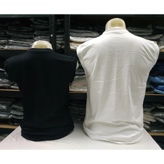 เสื้อแขนกุด สีขาว สีดำ ไซส์ S M L XL 2XL 3XL ทรงตรง ใส่ได้ทั้งผู้ชาย และ ผู้หญิง