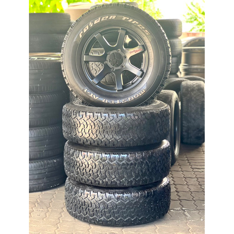 ล้อมือสองออฟโรด Lenso RTC ขอบ17 6รู พร้อมยางปี21