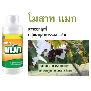 โมสาท แม็ก ขนาด 1 ลิตร ธาตุอาหารเสริมพืช ฮอร์โมนพืช (ใบเขียวเข้ม สะสมอาหารก่อนออกดอก)