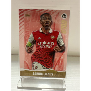 2022-23 Topps Gold X Dan Leydon UEFA Soccer Cards Arsenal