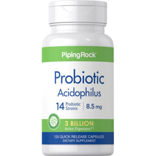 Probiotic Acidophilus 14สายพันธุ์ 3พันล้านตัว (120แคปซูล) โปรไบโอติก การขับถ่าย ระบบย่อยอาหาร