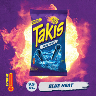 Takisขนมเผ็ดBlue heat ขนาก4oz,9.9ozห่อใหญ่