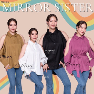 Code : 30815.5 เสื้อแต่งเว้าไหล่สวยมาก งานป้าย Mirrorsister