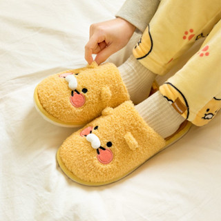 ( พร้อมส่ง ) Kakaofriends Fur Choonsik Slippers รองเท้าเดินในบ้าน