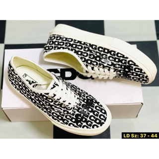 SLIP ON CDG SNEAKERS +ฟรีกล่อง Sz.36-44 รองเท้าผ้าใบ รองเท้าแวน G25A025-FT1907