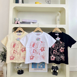 เสื้อยืดครอปแขนสั้น Baby tee พร้อมส่ง 3 สี🫶🏻🫧 (Labsilk)