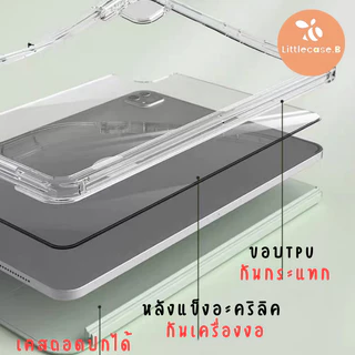เคสสำหรับไอแพด Air5 รุ่น"เคสไร้ขอบสไลด์ถอดปก" Pro11 Gen10 Gen9 Air4 สไลด์ล็อกไม่หลุด!! กันงอ!!