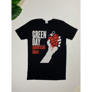 เสื้อยืด Green Day ลาย American Idiot สีดำ ลายเรียบสวย สภาพใหม่มาก Size S