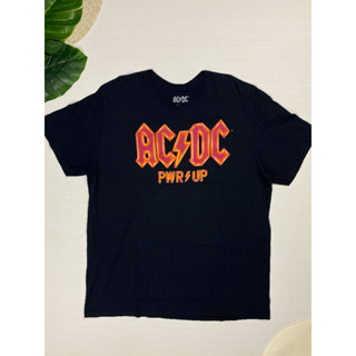 เสื้อยืด AC/DC เสื้อวงAC DC สีดำ ลายเรียบสวย ของแท้ สภาพใหม่มาก Size 2XL