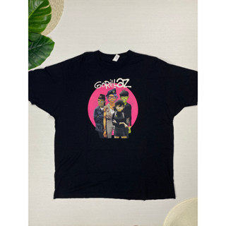 เสื้อยืด Gorillaz เสื้อวง สีดำ ลายสวยๆ สภาพใหม่มาก Size 2XL