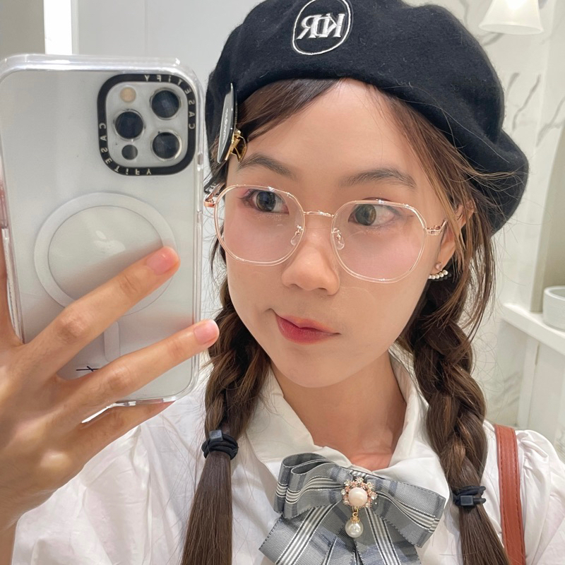 พร้อมส่ง [ลค.ใหม่ลด100.-] นุ้งแว่น Waffle (น้องวาฟเฟิล) Blueblock กรองแสงสีฟ้า