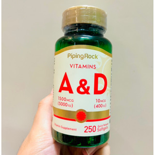 Vitamin A &amp; D3 | A 5,000 IU &amp; D3 400 IU (250Softgels) วิตามินเอ วิตามินดี