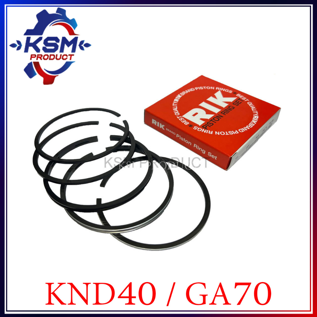 แหวนลูกสูบ RIK KND40 ( GA70 ) แท้ KUBOTA (50033) 75 มิล อะไหล่รถไถเดินตามสำหรับเครื่อง KUBOTA (อะไหล่คูโบต้า)