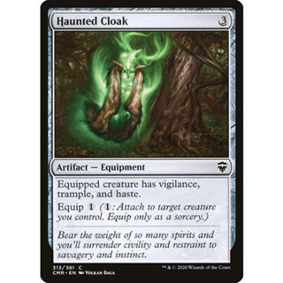 [MTG] Haunted Cloak [CMR] [ARTIFACT] [COMMON] [FOIL] [ENG] (การ์ดเมจิค / Magic the Gathering)