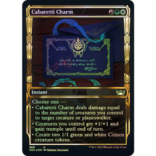 [MTG] Cabaretti Charm (Showcase) (Gilded Foil) [SNC] [MULTI] [UNCOM] [FOIL] [ENG] (การ์ดเมจิค / Magic the Gathering)