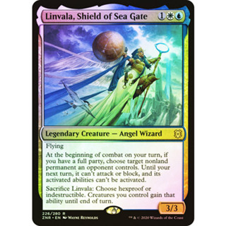 [MTG] Linvala, Shield of Sea Gate [ZNR] [MULTI] [RARE] [FOIL] [ENG] (การ์ดเมจิค / Magic the Gathering)