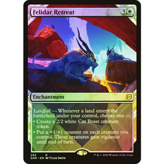 [MTG] Felidar Retreat (Showcase) [ZNR] [WHITE] [RARE] [FOIL] [ENG] (การ์ดเมจิค / Magic the Gathering)