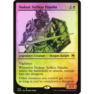 [MTG] Nadaar, Selfless Paladin (Showcase) [AFR] [WHITE] [RARE] [FOIL] [ENG] (การ์ดเมจิค / Magic the Gathering)